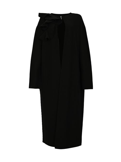 Cardigan Aaron in lana infeltrita Nero Liviana Conti | F5WA58Y69-0